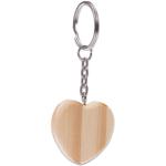 Sterne Schlüsselanhänger Herz mit Herz-Motiv aus Holz graviert zum Vatertag 