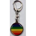 Motiv LGBT Karabinerhaken-Schlüsselanhänger aus Metall 