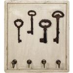 Braune Shabby Chic Zeitzone Schlüsselbretter & Schlüsselboards aus Holz 