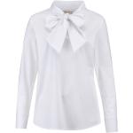 Reduzierte Weiße Unifarbene Langärmelige Alba Moda Festliche Blusen für Damen Größe XS 