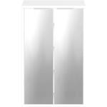 Weiße Pickawood Spiegelschränke lackiert aus Massivholz mit Schublade Breite 0-50cm, Höhe 0-50cm, Tiefe 0-50cm 