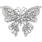 Bunte Schmetterling Broschen mit Insekten-Motiv aus Kristall mit Strass für Herren zum Muttertag 