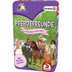 Schmidt Spiele Pferde & Pferdestall Kartenspiele aus Metall für 3 - 5 Jahre 4 Personen 