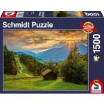 1500 Teile Schmidt Spiele Puzzles mit Sonnenuntergang-Motiv 