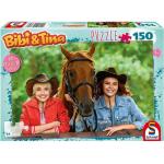 150 Teile Bibi und Tina Pferde & Pferdestall Kinderpuzzles mit Tiermotiv für 7 - 9 Jahre 