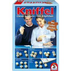 Schmidt Spiele Kniffel mit Lederwürfelbecher, Würfelspiel
