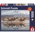1000 Teile Schmidt Spiele Pferde & Pferdestall Puzzles mit Tiermotiv für ab 12 Jahren 