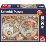 Schmidt Spiele Puzzles mit Weltkartenmotiv für ab 12 Jahren 