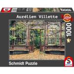 Schmidt Spiele Puzzle »Bewachsene Bogenfenster«, 1000 Puzzleteile, Aurélien Villette; Made in Europe, bunt