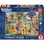 Schmidt Spiele Thomas Kinkade Studios: Benjamin Blümchen, Ein Tag im Neustädter Zoo, Puzzle 1000 Teile