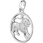Silberne Unbespielt Löwe-Anhänger mit Löwen-Motiv für Damen 