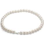 Silberne Perlenketten aus Silber mit Echte Perle für Damen zum Muttertag 