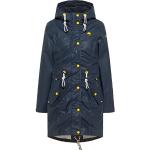 Reduzierte Marineblaue Wasserdichte Schmuddelwedda Regenjacken mit Reißverschluss aus Fleece für Damen Größe M 