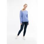 Reduzierte Blaue Schmuddelwedda Rundhals-Ausschnitt Damensweatshirts Größe L 