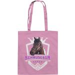 Pinke Motiv Einkaufstaschen & Shopping Bags 10l mit Tiermotiv aus Baumwolle 