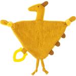 Gelbe Fehn Dinosaurier Schmusetücher & Schnuffeltücher 