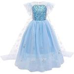 Weiße Cinderella Elsa Maxi Prinzessin-Kostüme mit Pailletten aus Tüll für Kinder 