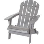 Graue Maritime Adirondack Chairs aus Holz 