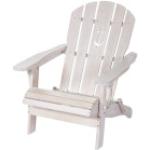 Weiße Maritime Adirondack Chairs aus Holz 