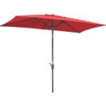 Rote Schneider Schirme Tunis Rechteckige Balkonschirme aus Polyester 