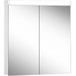 Weiße Moderne Möbel Schneider Spiegelschränke aus Glas LED beleuchtet Breite 50-100cm, Höhe 50-100cm, Tiefe 0-50cm 