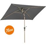 Anthrazitfarbene Moderne Schneider Schirme Rechteckige Sonnenschirme aus Stahl 