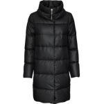 Schwarze Wasserdichte Gesteppte Schneiders Stehkragen Damensteppmäntel & Damenpuffercoats aus Polyester Größe XL 