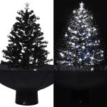 Schwarze 75 cm Künstliche Weihnachtsbäume mit Schnee 