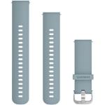 Schnellwechsel-Armbänder (20 mm) Blaugrün-silberfarbenes Silikonarmband