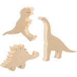 Schnitz-Rohlinge Dinosaurier, 3 Stück