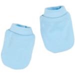 Blaue Schnizler Kratzfäustlinge für Kinder & Kratzhandschuhe für Kinder aus Baumwolle maschinenwaschbar 