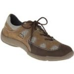 Braune tessamino Outdoor Schuhe mit Schnürsenkel in Komfortweite aus Leder leicht für Damen Größe 41 