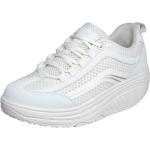 Weiße Aerosoft Orthopädische Schuhe mit Schnürsenkel aus PU orthopädisch Größe 37 