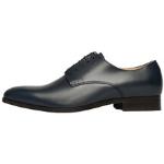 Reduzierte Marineblaue Business Henry Stevens Dandy Schuhe mit Schnürsenkel aus Kalbsleder atmungsaktiv für Herren Größe 41,5 