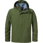 Grüne Wasserdichte Atmungsaktive Schöffel Partinello 3-in-1 Jacken mit Reißverschluss für Herren Größe XL 