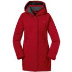 Reduzierte Rote Wasserdichte Atmungsaktive Schöffel Kapuzenmäntel mit Reißverschluss für Damen Größe M für den für den Winter 