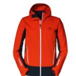 Rote Winddichte Schöffel Miara Outdoorbekleidung für Herren Übergrößen zum Skifahren 