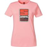 Reduzierte Erdbeerrote Schöffel T-Shirts aus Baumwolle für Damen Größe L für den für den Sommer 