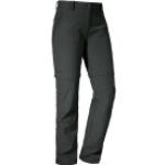 Graue Wasserdichte Schöffel Ascona Zip Off Hosen & Zipphosen aus Nylon enganliegend für Damen Größe XL 