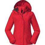 Reduzierte Rote Wasserdichte Winddichte Schöffel Mini 3 in 1 Jacken & Doppeljacken mit Reißverschluss aus Polyester für Damen Größe S für den Winter - versandkostenfrei 
