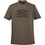 Reduzierte Braune Kurzärmelige Schöffel T-Shirts für Herren Größe S 