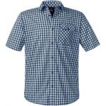 Reduzierte Blaue Karo Schöffel Outdoor-Hemden aus Polyamid für Herren Größe 3 XL 