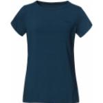 Reduzierte Blaue Kurzärmelige Schöffel U-Boot-Ausschnitt T-Shirts für Damen Größe S für den für den Sommer 