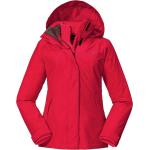 Reduzierte Rote Wasserdichte Winddichte Atmungsaktive Schöffel Partinello 3 in 1 Jacken & Doppeljacken mit Reißverschluss aus Polyester für Damen Größe S 