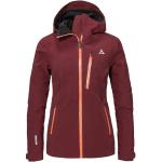 Schöffel W Ski Jacket Pontresina Rot - Atmungsaktive wasserdichte Damen Skijacke, Größe 38 - Farbe Dark Burgundy