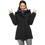 Schwarze Schöffel Winterjacken mit Reißverschluss aus Polyester mit Reflektoren für Damen Größe XS für den für den Winter 