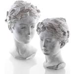 Schöne Damen Frauen Büste Skulptur Frauenkopf 'Hera' Beton 28cm