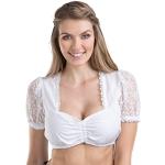 Weiße Elegante Schöneberger Transparente Blusen & durchsichtige Blusen durchsichtig aus Spitze für Damen Größe XL 