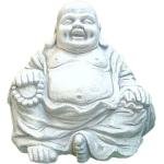 Asiatische 46 cm Buddha-Gartenfiguren aus Kunststein frostfest 