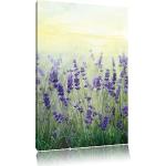 Lavendelfarbene Pixxprint Leinwandbilder mit Lavendel-Motiv Querformat 60x40 